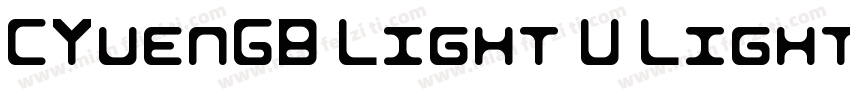 CYuenGB Light U Light字体转换